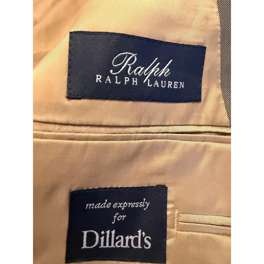 Ralph Lauren Mens Tan 2-Button Blazer Sport Coat Dillard's Exclusive Jacket